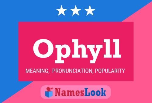 Ophyll Name Poster