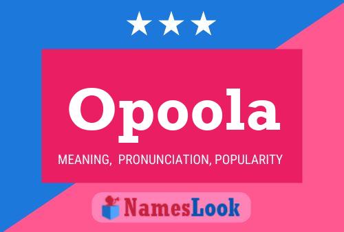 Opoola Name Poster