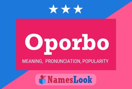 Oporbo Name Poster