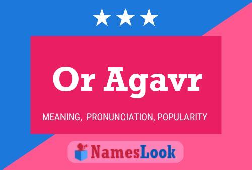 Or Agavr Name Poster