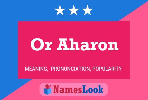 Or Aharon Name Poster