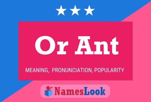 Or Ant Name Poster