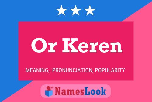 Or Keren Name Poster