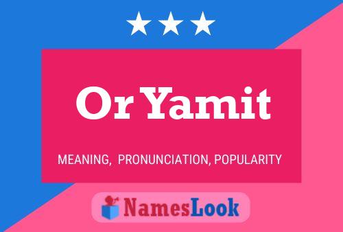 Or Yamit Name Poster