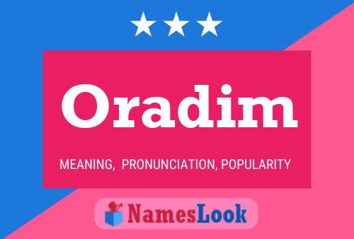 Oradim Name Poster