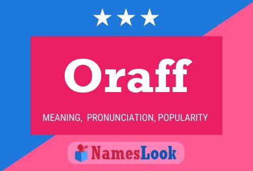 Oraff Name Poster