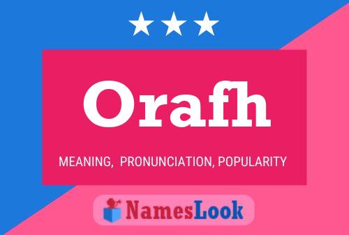 Orafh Name Poster