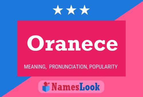 Oranece Name Poster