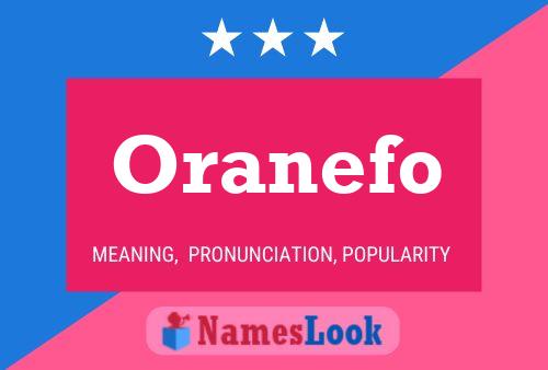 Oranefo Name Poster