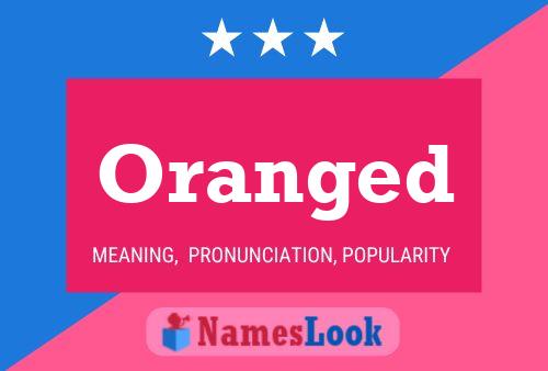 Oranged Name Poster