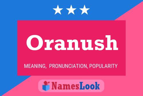 Oranush Name Poster