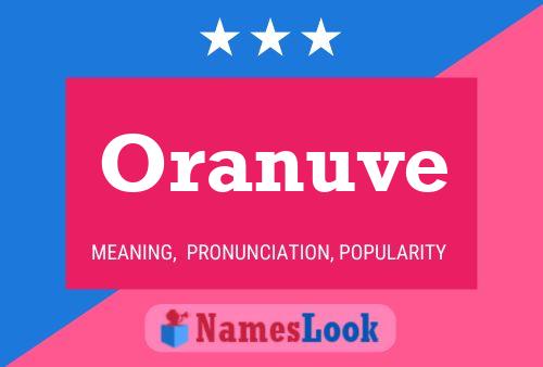 Oranuve Name Poster