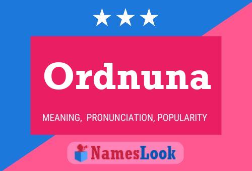 Ordnuna Name Poster