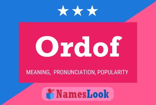 Ordof Name Poster