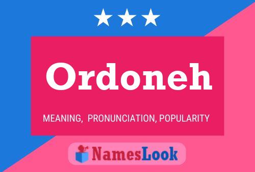 Ordoneh Name Poster