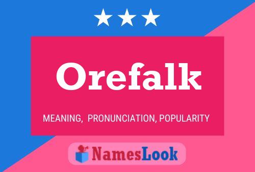 Orefalk Name Poster