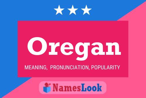 Oregan Name Poster