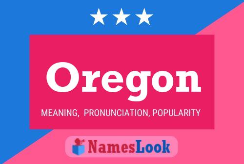 Oregon Name Poster