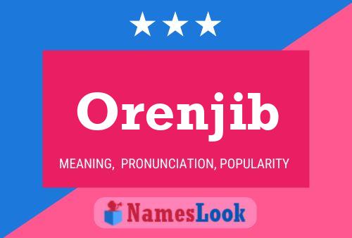 Orenjib Name Poster