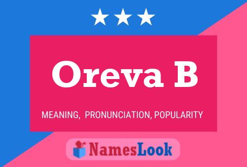 Oreva B Name Poster