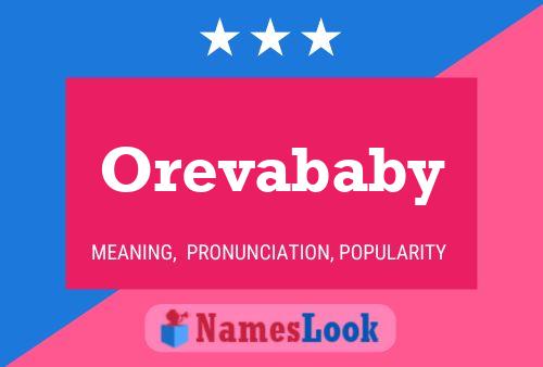 Orevababy Name Poster