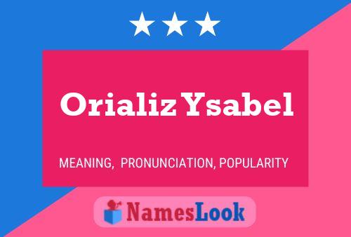 Orializ Ysabel Name Poster