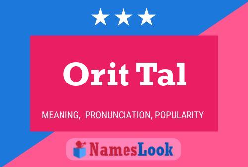 Orit Tal Name Poster