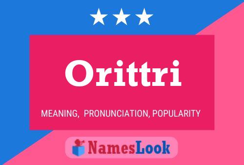 Orittri Name Poster