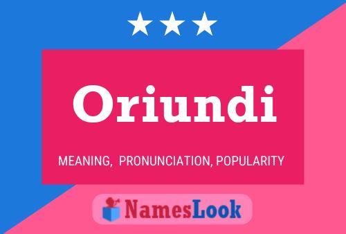 Oriundi Name Poster