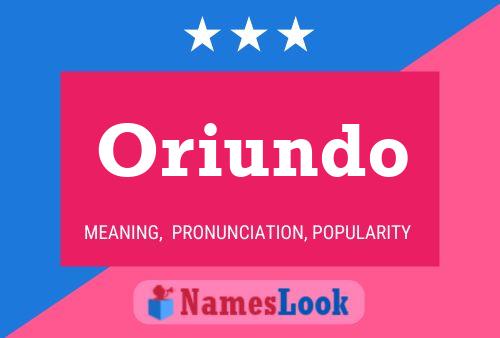 Oriundo Name Poster