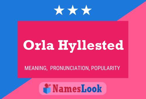 Orla Hyllested Name Poster