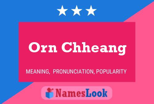 Orn Chheang Name Poster