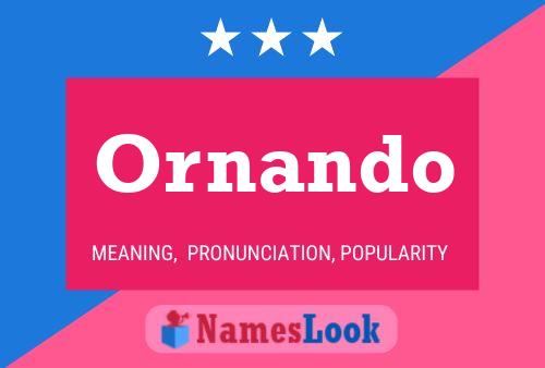 Ornando Name Poster