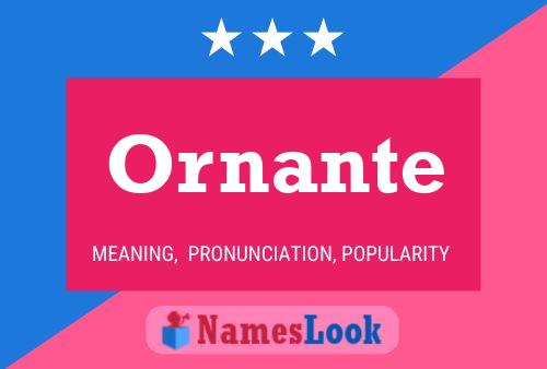 Ornante Name Poster