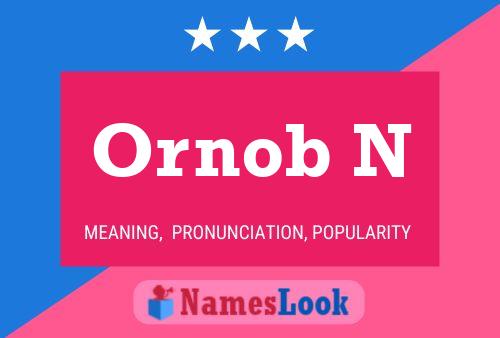 Ornob N Name Poster