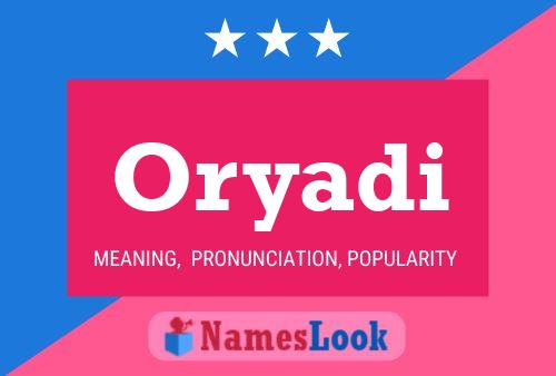 Oryadi Name Poster