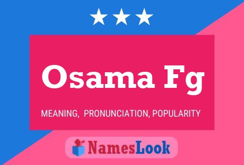 Osama Fg Name Poster