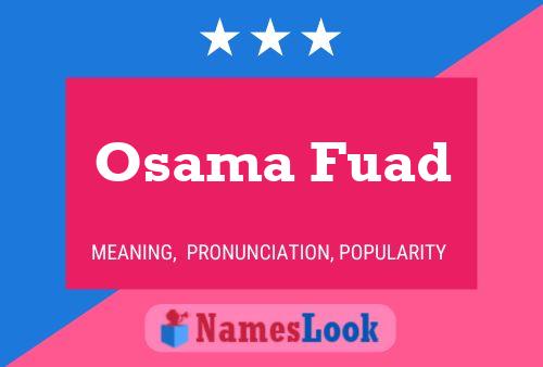 Osama Fuad Name Poster