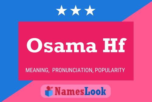 Osama Hf Name Poster