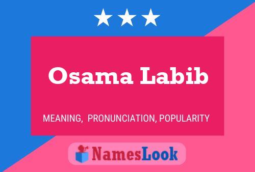 Osama Labib Name Poster