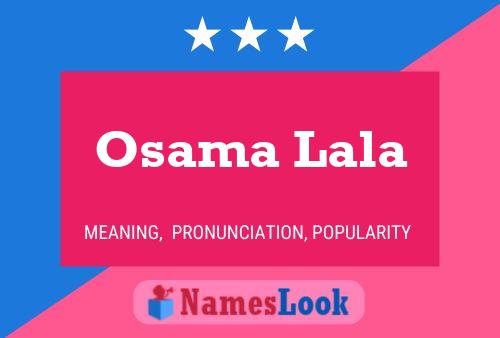 Osama Lala Name Poster