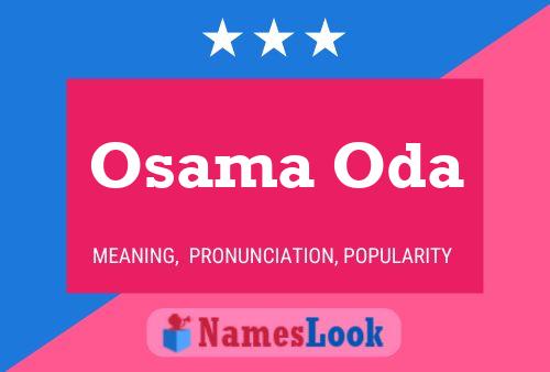 Osama Oda Name Poster