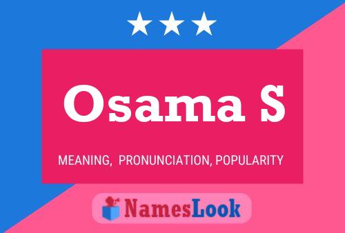 Osama S Name Poster