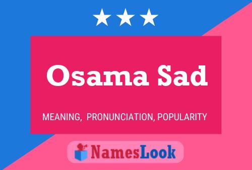 Osama Sad Name Poster