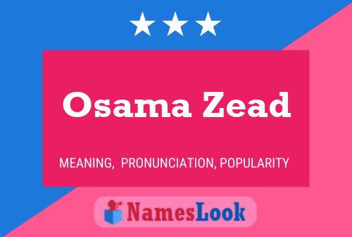 Osama Zead Name Poster