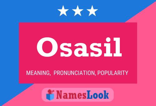 Osasil Name Poster