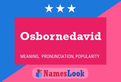 Osbornedavid Name Poster