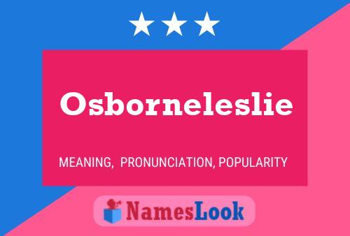 Osborneleslie Name Poster