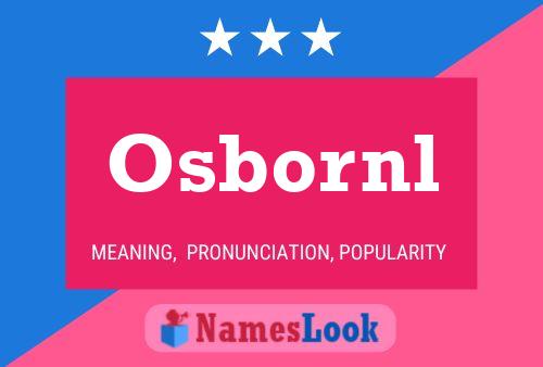 Osbornl Name Poster