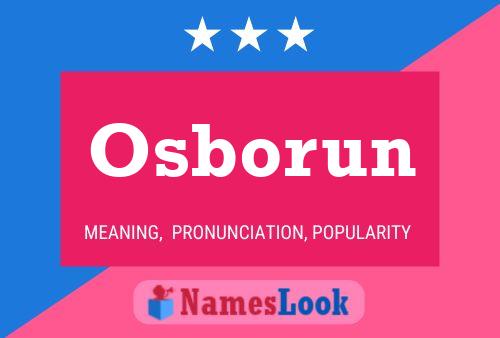 Osborun Name Poster